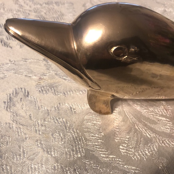 Vintage Brass Dolphin - Picture 6 of 14